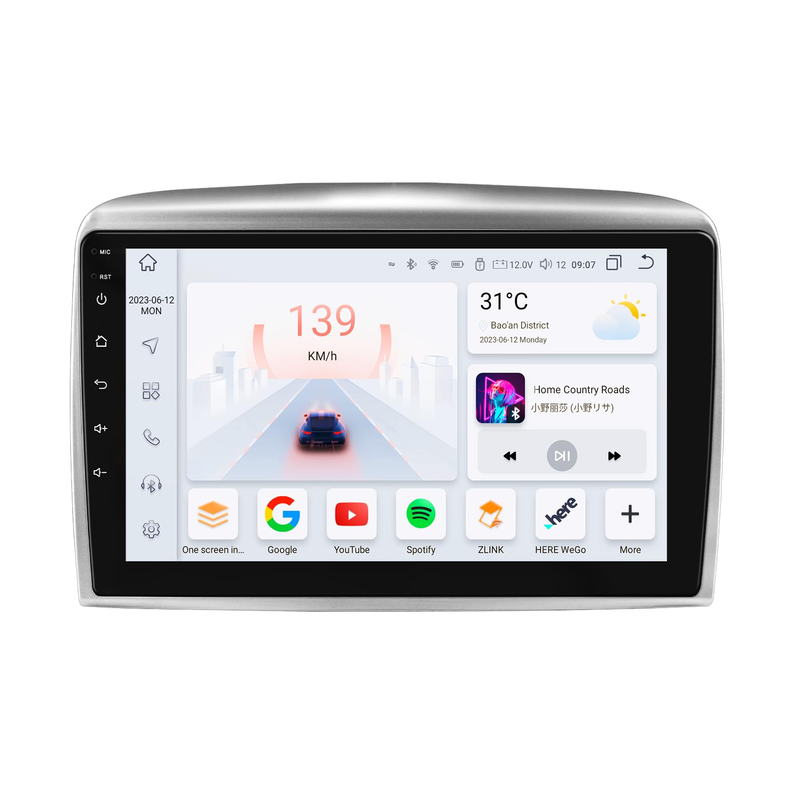 Autoradio Android 13 Per Lancia Ypsilon 2006-2011 – 8 Core, 4+32GB, QLED 9″, Wireless CarPlay E Android Auto, WiFi, Bluetooth 5.0, GPS