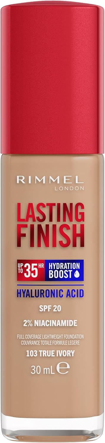 Rimmel Lasting Finish 35 Hour Foundation – 103 True Ivory Rimmel Lasting Finish 35 Hour Foundation – 103 True Ivory