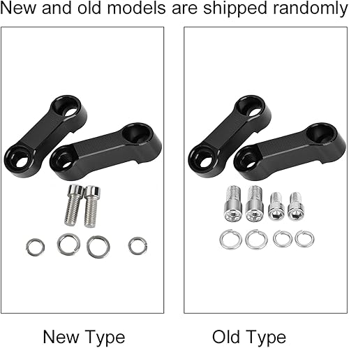 Miniatura 6 de Qiilu Kit de extensión de adaptador de extensión de montaje en espejo retrovisor de motocicleta de 0.394 in y 0.315 in