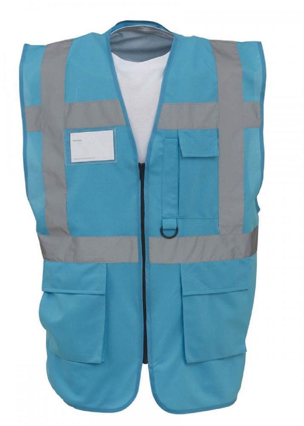 Expert Workwear Coloured Hi Vis Executive Vest High Viz Vests Zip with Pockets - 27 Colours