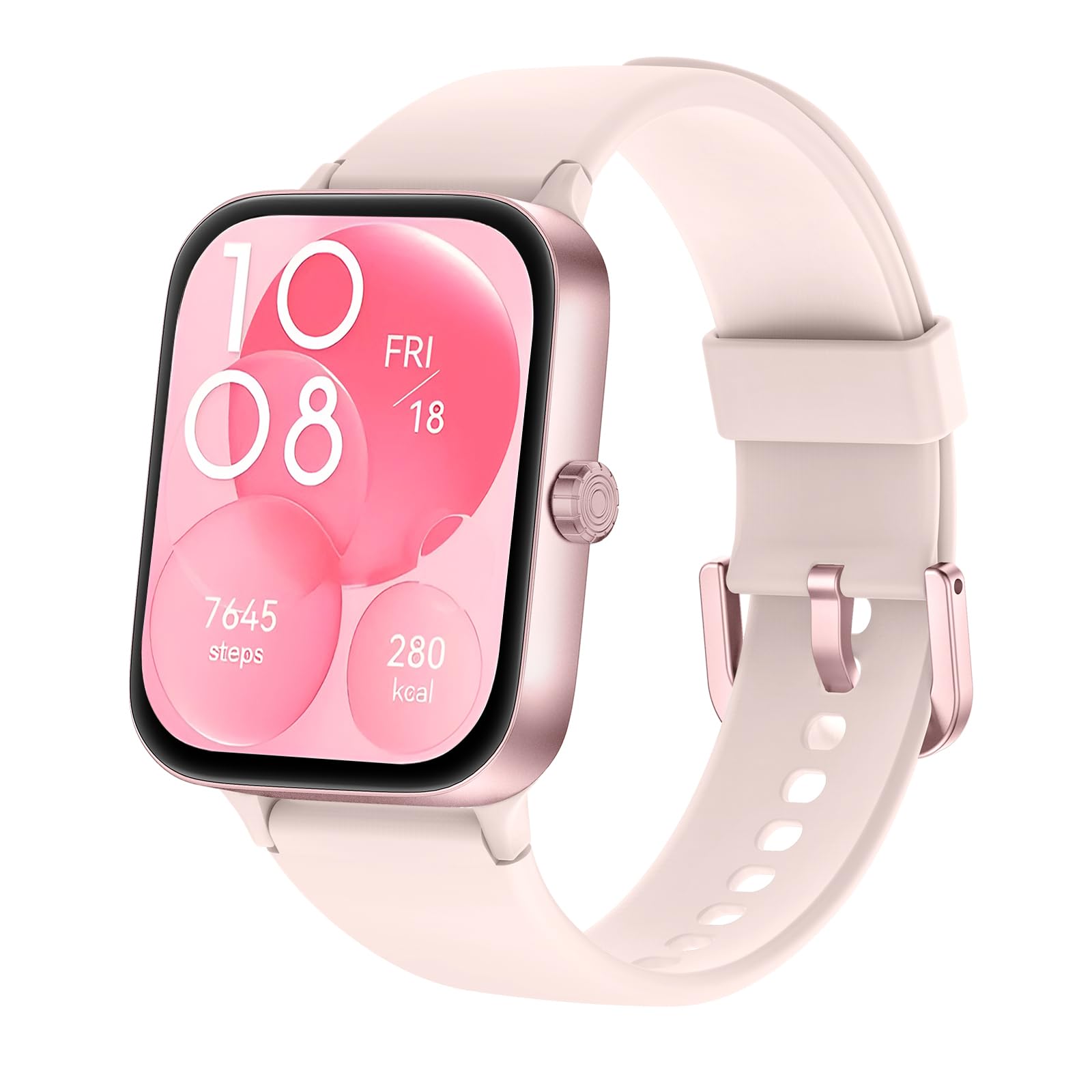 KIUVKAS Smartwatch Donna,1.95" Orologio Smartwatch con Effettua/Risposta Chiamate,140+ Sportive Fitness Tracker con Pressione Sanguigna e Monitor Sonno,IP68 Smart Watch per Android/iOS Rosa