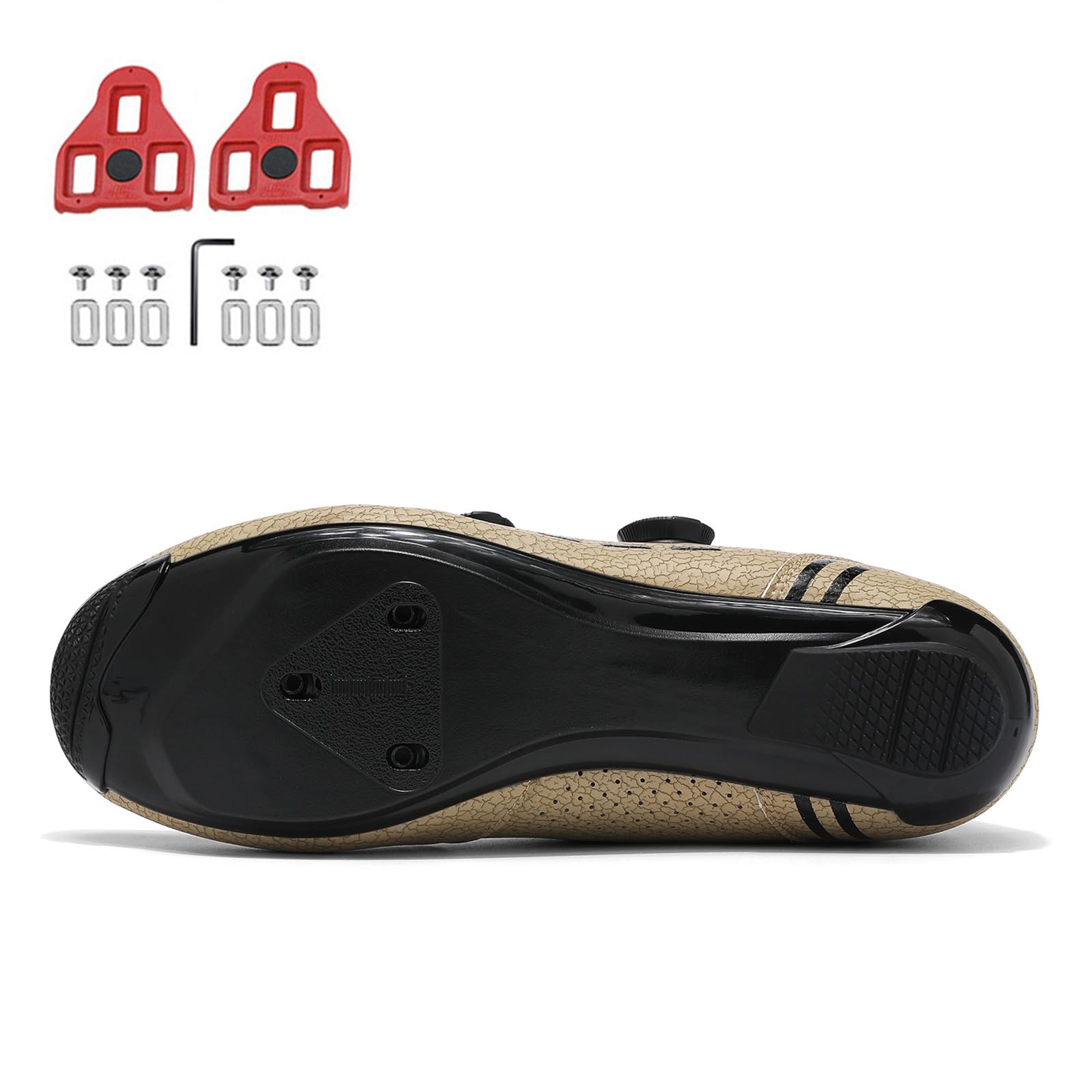 JiuQing Buty rowerowe unisex kompatybilne z butami Peloton Road Indoor Bike z regulowanym zapięciem i blokami Delta