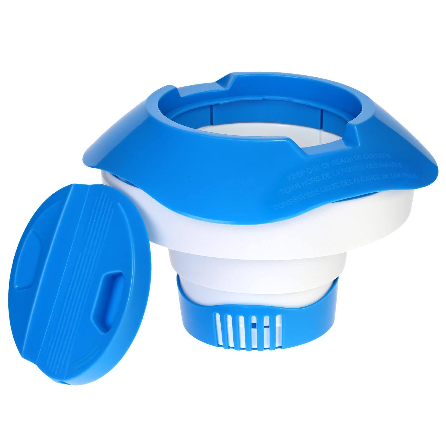 QWORK 8 Inch Chlorine Pool, Foldable Chlorine Pool Float for Water Parks and Spas