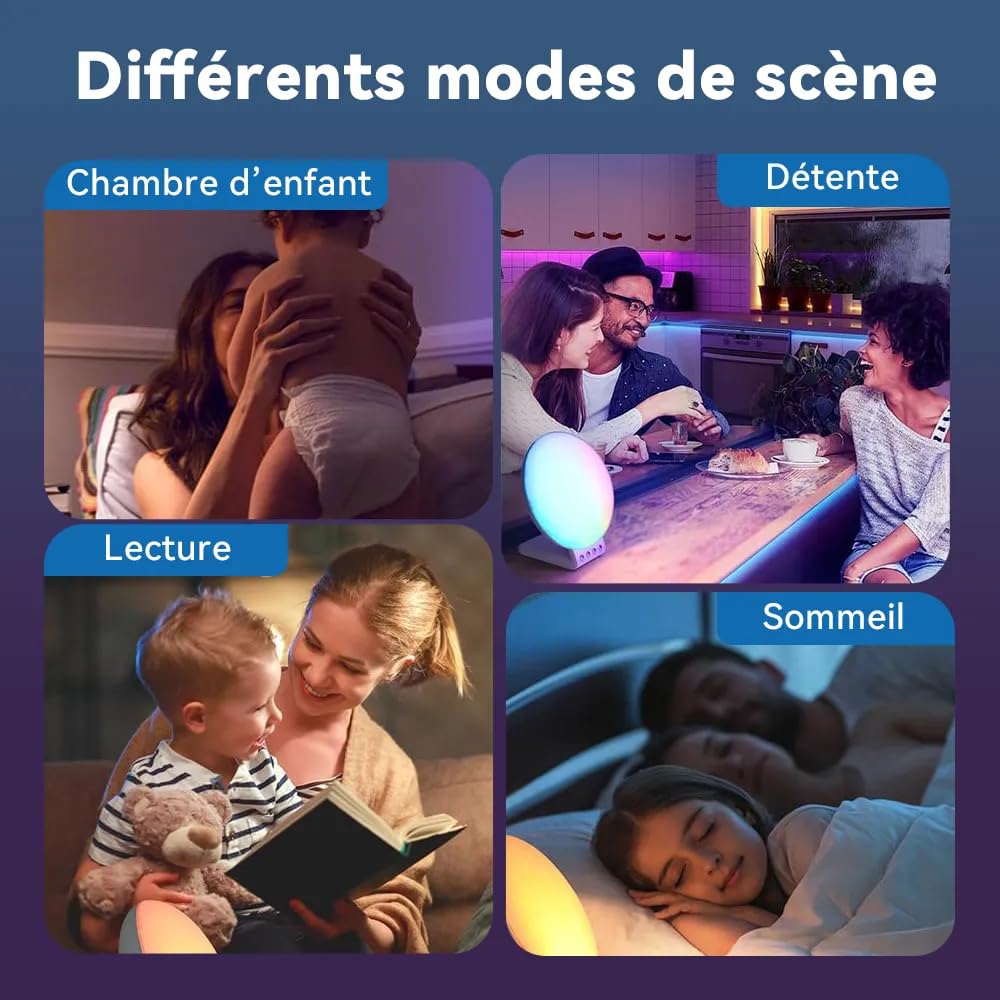 SilvanHome Reveil Simulateur D'aube (Intelligent)