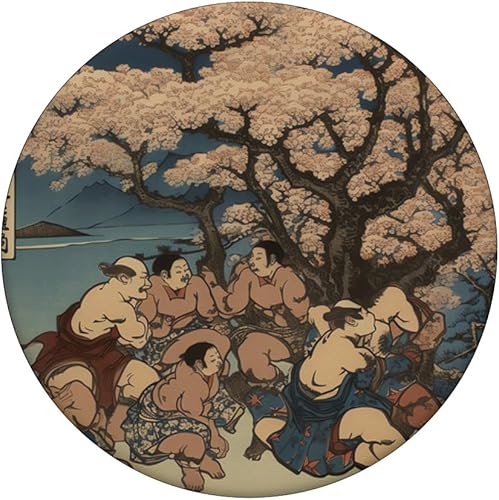 Miniatura 3 de Cherry Confrontation Sumo Style Renaissance Blooms PopSockets Standard PopGrip