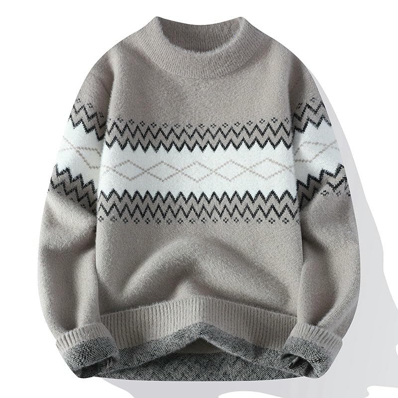 Pull classique en tricot semi-haut idéal pour le bureau et le weekend
