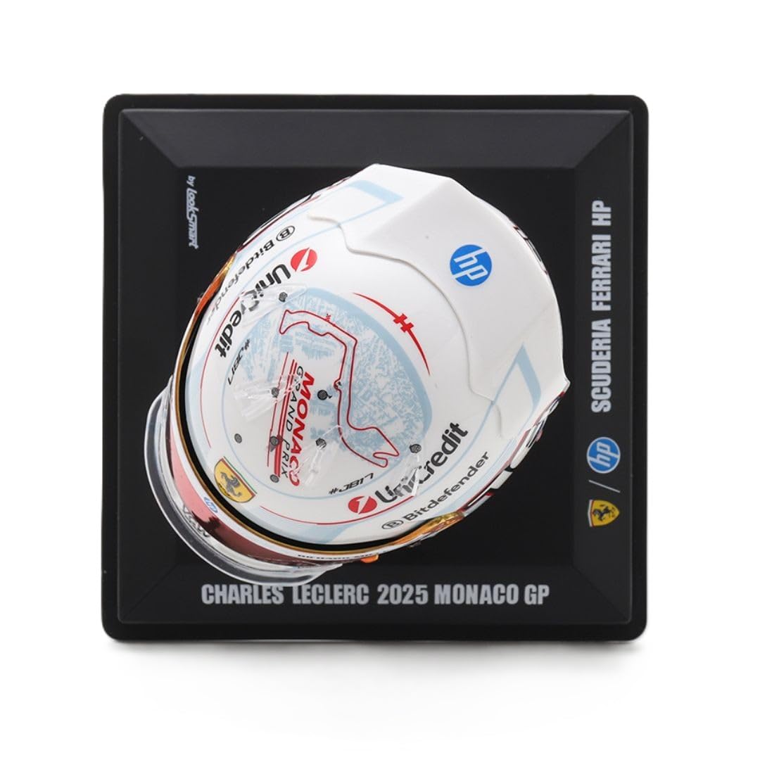 Kask Ferrari Charles Leclerc nr 16 2. GP Monaco 1/5 LookSmart