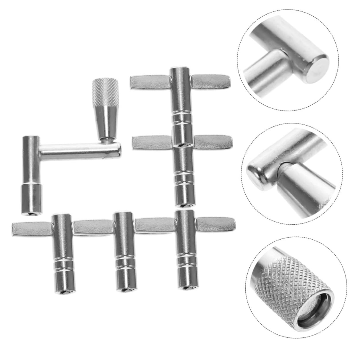 Toyvian Universal Drum Tuning Tool Set 5pcs Drum Key Accessories for Snare Drums Drum Sets