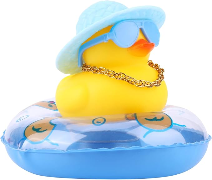 KINBOM Rubber Duck Car Ornament, Car Duck Decoration Dashboard Duck