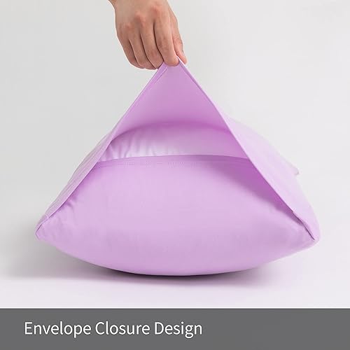 Miniatura 9 de Juego de 2 fundas de almohada pequeñas de punto Jersey Knit para viajes o niños pequeños de 12 x 16 pulgadas, 13 x 18 o 14 x 20 pulgadas, sobre