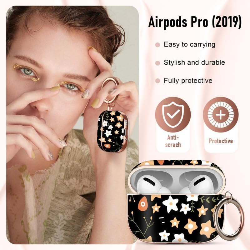 Miniatura 4 de Maxjoy Funda para AirPods Pro, diseño único, funda protectora dura a prueba de golpes para Airpod Pro con llavero compatible con Apple AirPods Pro