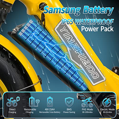 YinZhiBoo 1200w Peak Ebike for Adults 32MPH, 48V 32.5AH Dual Battery Electric Bike for Adults, 120 Miles Long Range Commuter Electric Bicycle, 20''Ã4.0 Fat Tire Electric Bike Hydraulic Brake UL2849 - Image 3