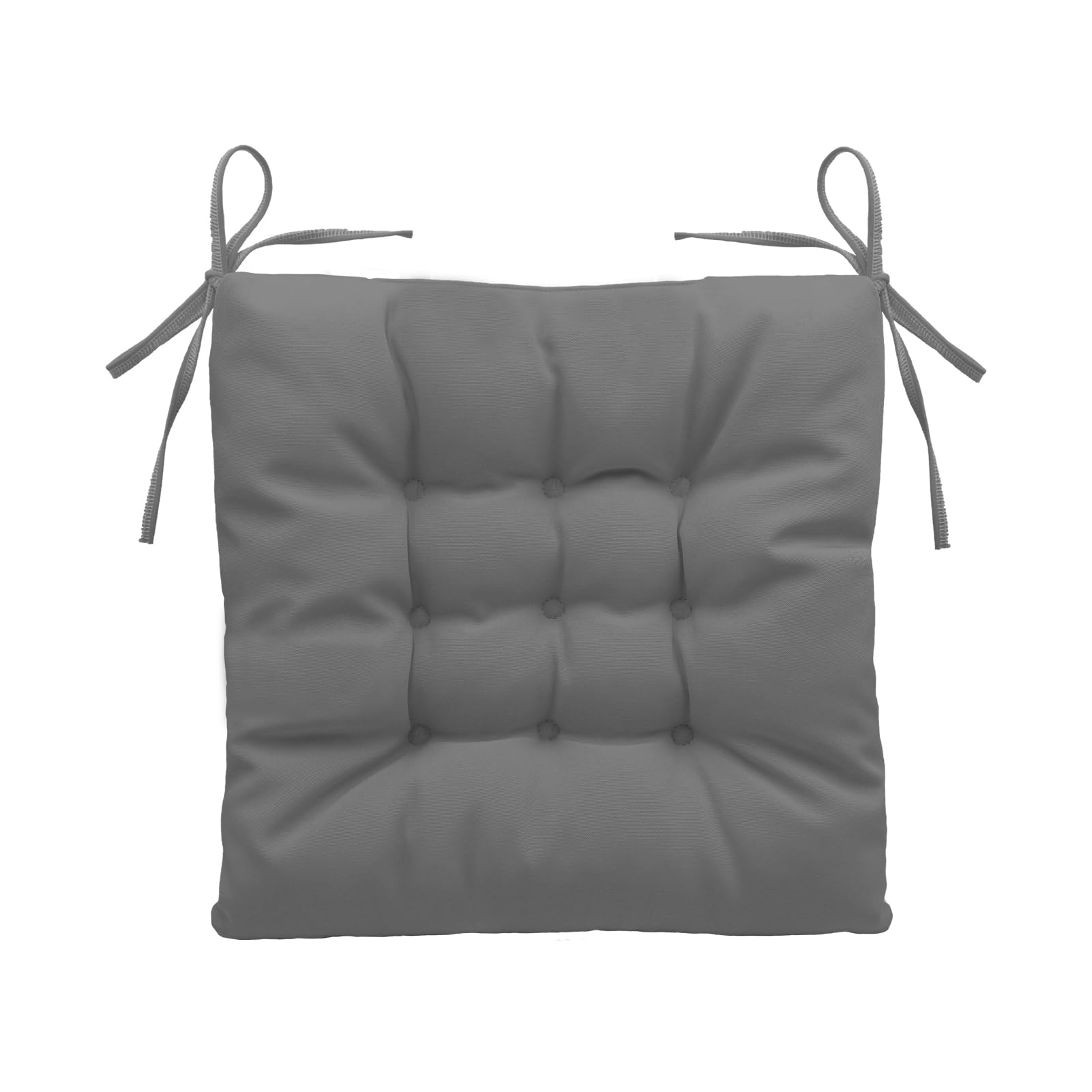 QTANZIQI Wodoodporne poduszki na krzesła wewnętrzne i zewnętrzne Jadeitowy zielony 40x40 cm z wiązaniami do patio w ogrodzie w kuchni do biura - 1 sztuka poduszka dekoracyjna