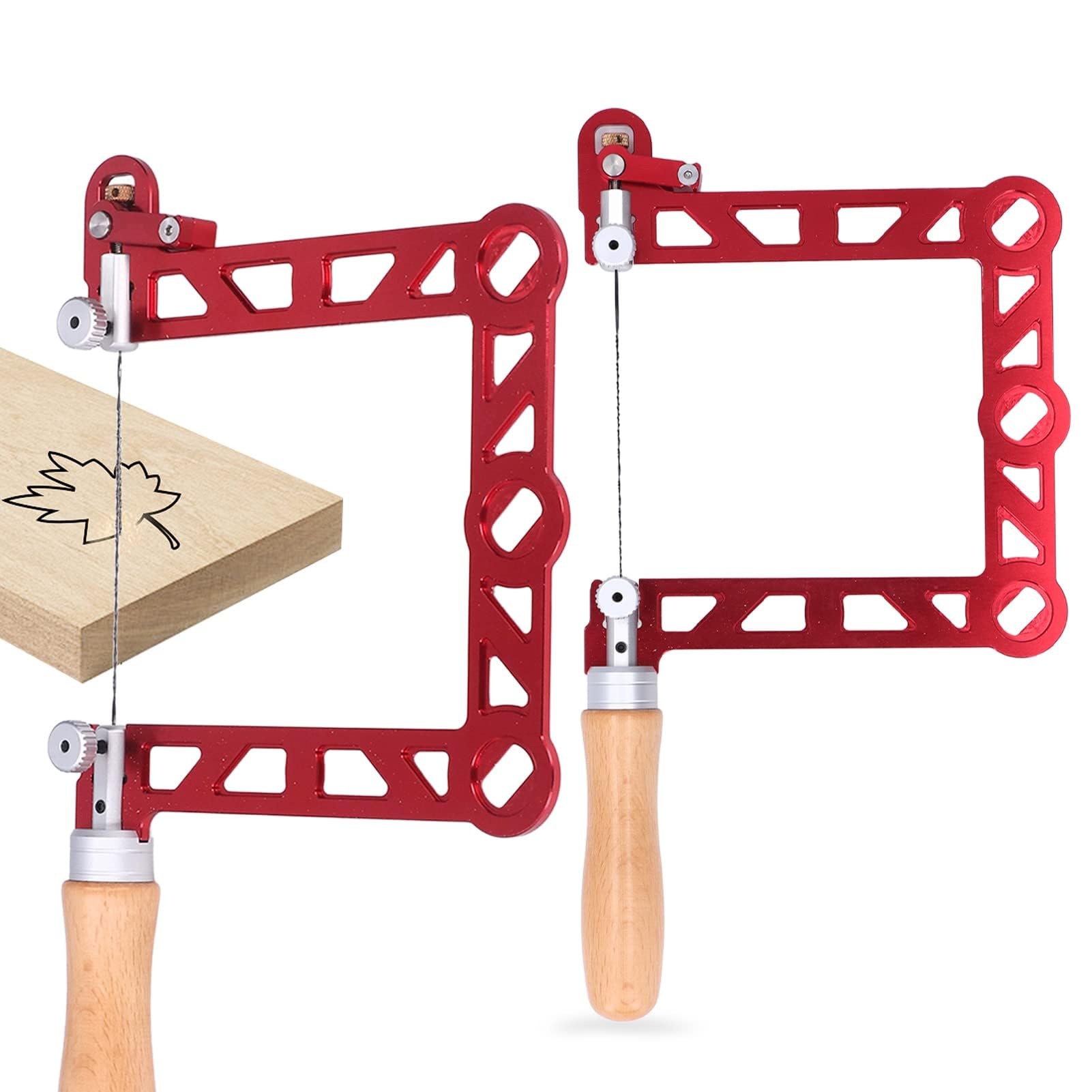 Scie à Chantourner Manuelle Garosa 5 Pouces Polyvalente pour Bricolage Précis avec Lame Renforcée pour Bois Plastique Caoutchouc Métal Mou Artisanat DIY