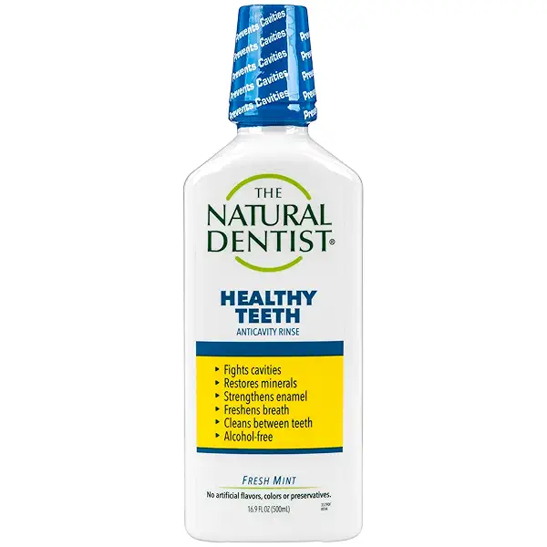The Natural Dentist Healthy Teeth Fluoride Anticavity Mouth Wash, 16.9 Oz 1