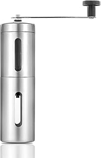 JINYJIA Moulin à Café Manuel, Broyeur à Café avec Meule en Céramique, Réglable Moulin à Main Coffee Grinder Portable, pour la Famille, les Voyages, le Bureau