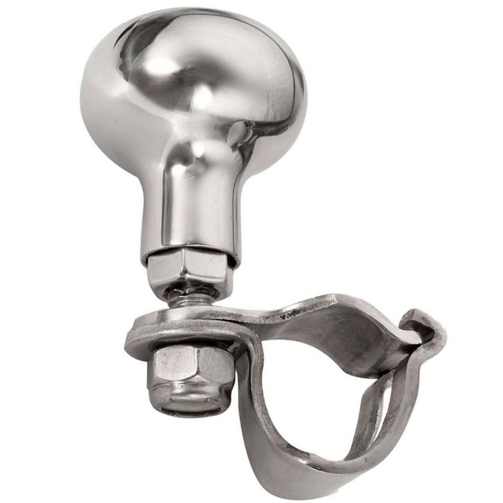 Gałka kierownicy łodzi sportowej, gałka koła eering, układ kierowniczy, pokrętło manewrowania kierownicą łodzi Spinner Handle-stal nierdzewna (srebrny)