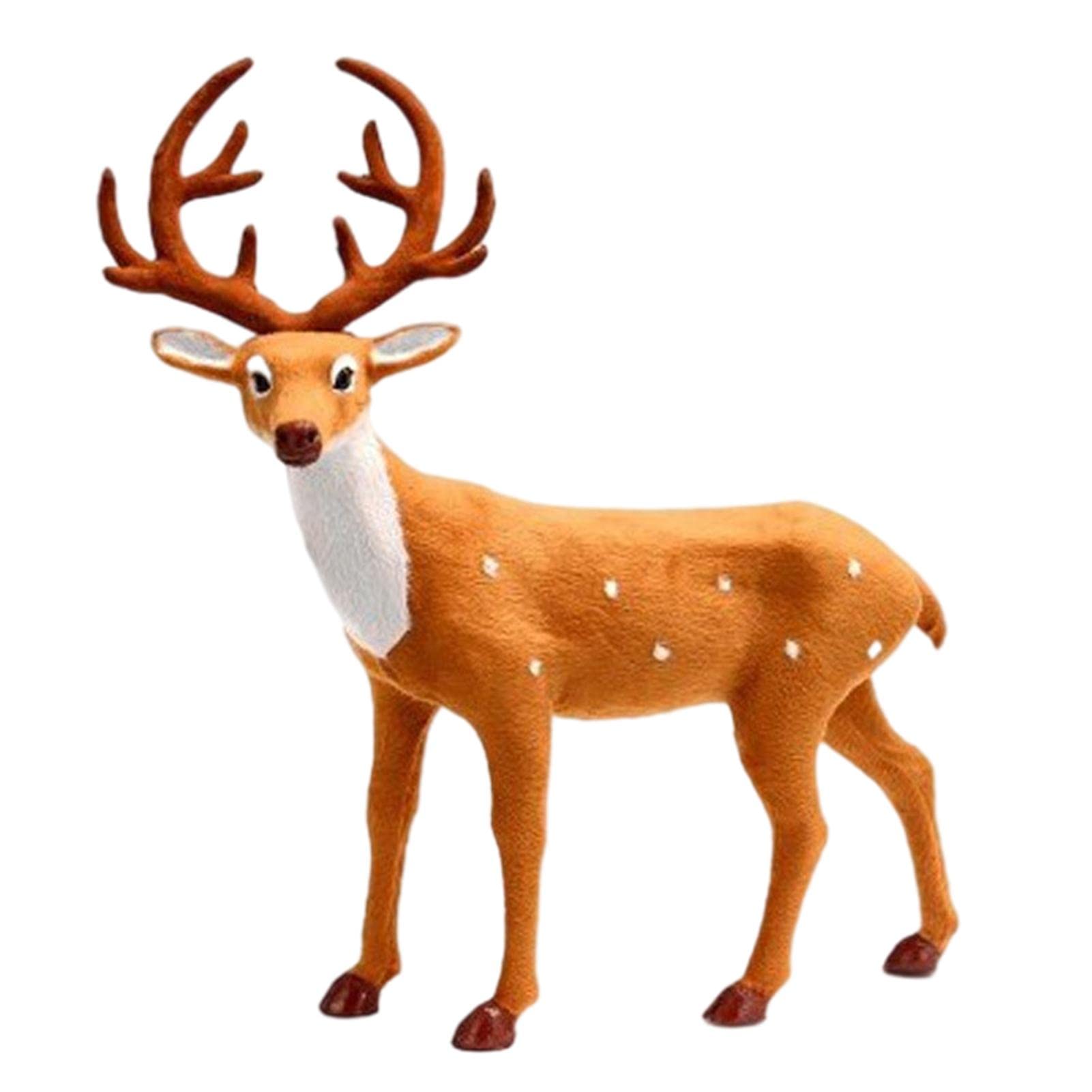 Amazon.co.jp: ぬいぐるみトナカイ-クリスマストナカイフィギュア