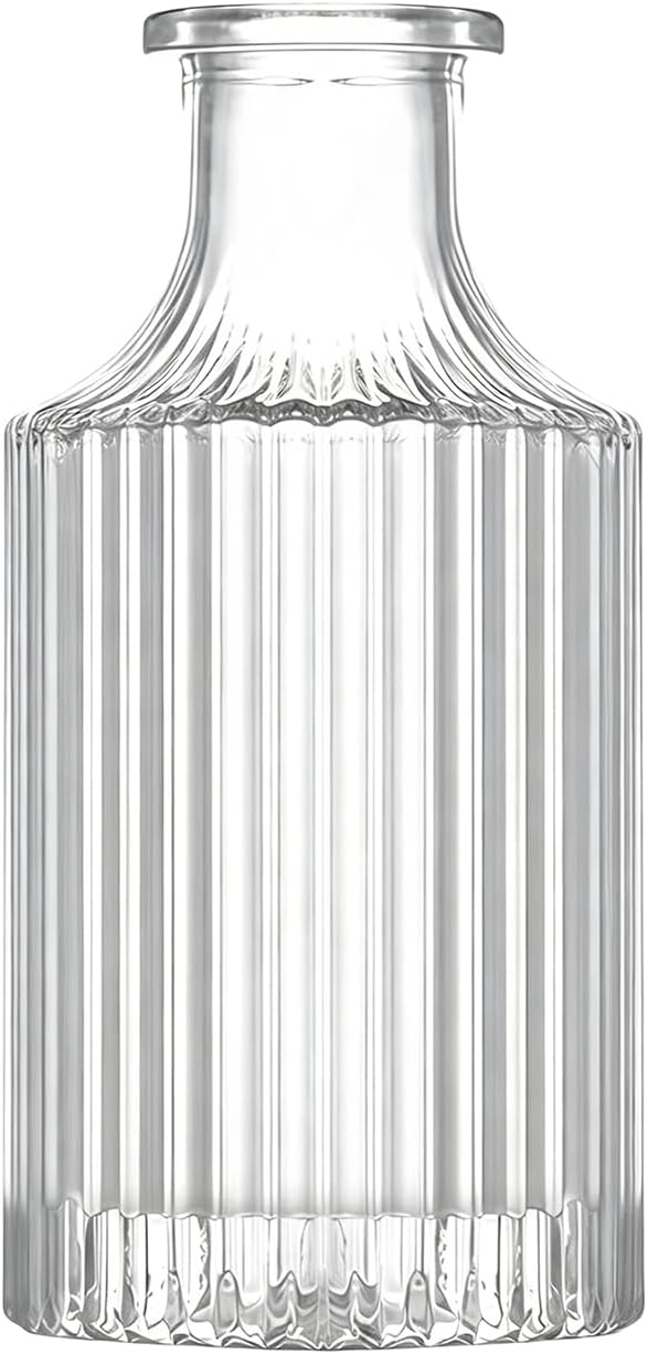 Upstore 1Pcs 250ml/8.5oz Empty Clear Glass Diffuser Bottles Aromatherapy Diffuser Jar Fragrance Accessories Use for DIY Replacement Reed Diffuser Sticks Sets Essential Oils Crafts Decor