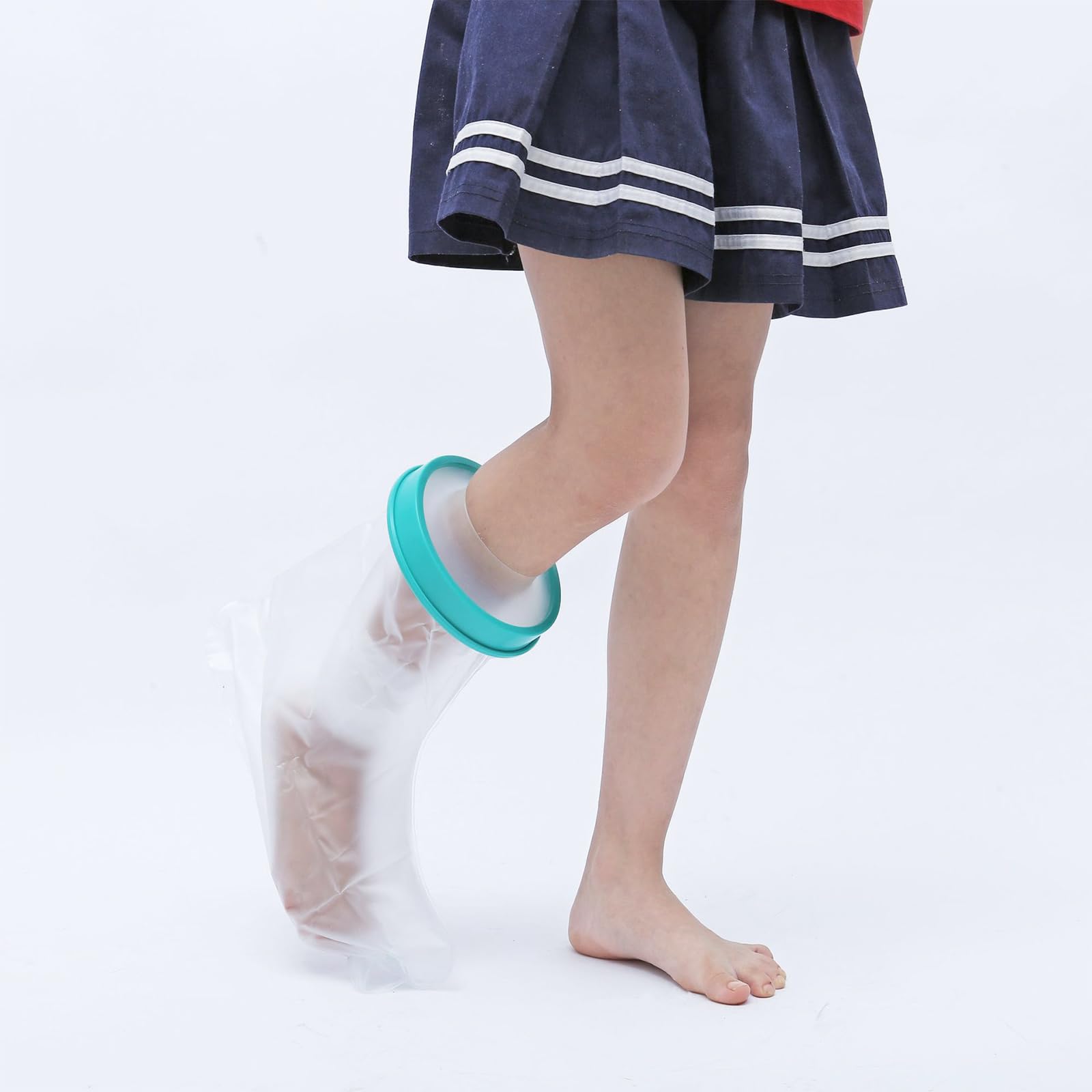 Waterproof Foot Cover for Shower Adult, Cast Covers Protector for Shower Leg, Shower Boots for Foot After Surgery, Shower Boot Cast Cover for Foot (Adult Ankle) - Image 4