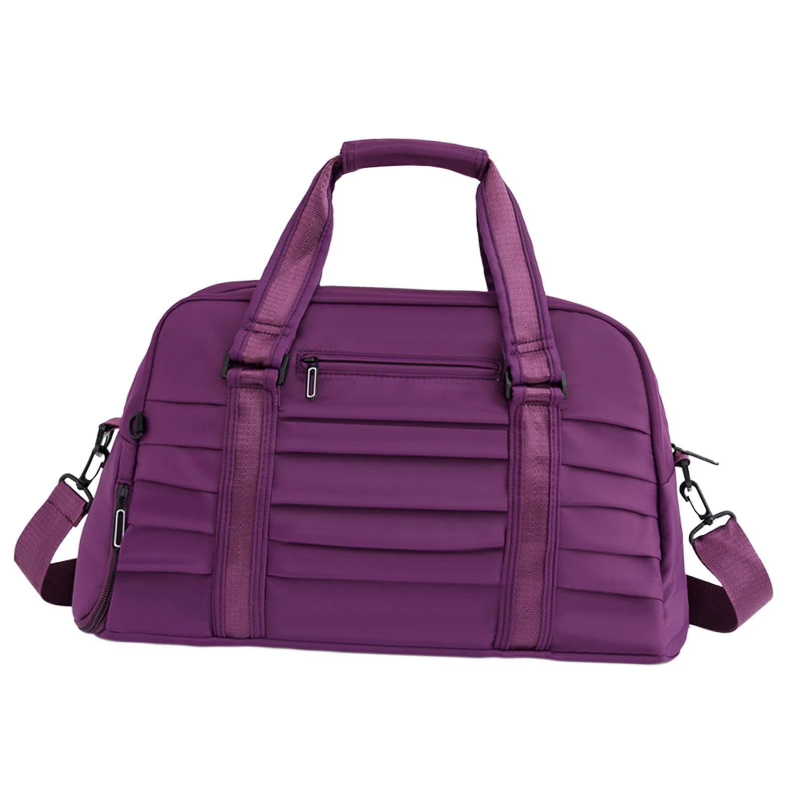 NIVAA Travel Duffle Bag Multipurpose Portable Sports Gym Bag for Golf Camping Yoga Purple-image-25