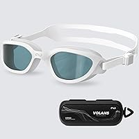 Vista 9 de COPOZZ Gafas de natación para mujeres adultas, gafas de natación para mujeres y hombres, antivaho sin fugas, protección UV para adultos
