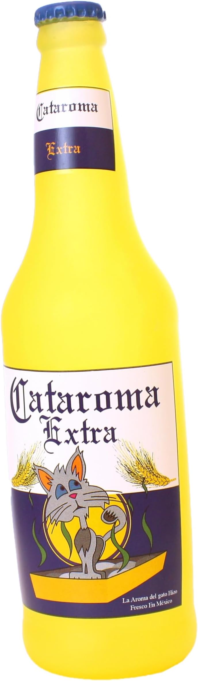 Tuffy Silly Squeaker Beer Bottle Cataroma