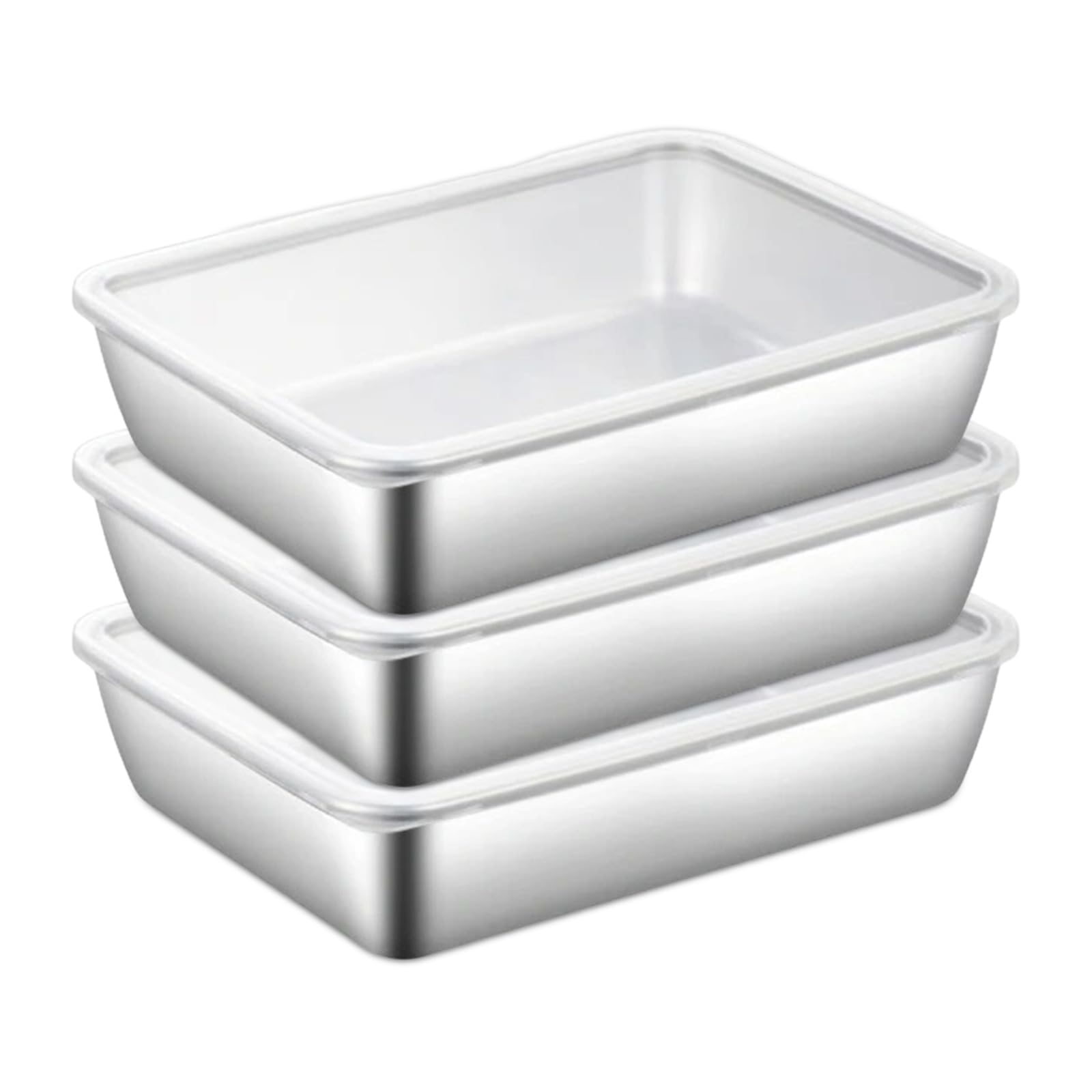 Set 4 Contenitori Ermetici Acciaio Inox - 550/1100/1700/2400 Ml Per Cibo - Foto 9