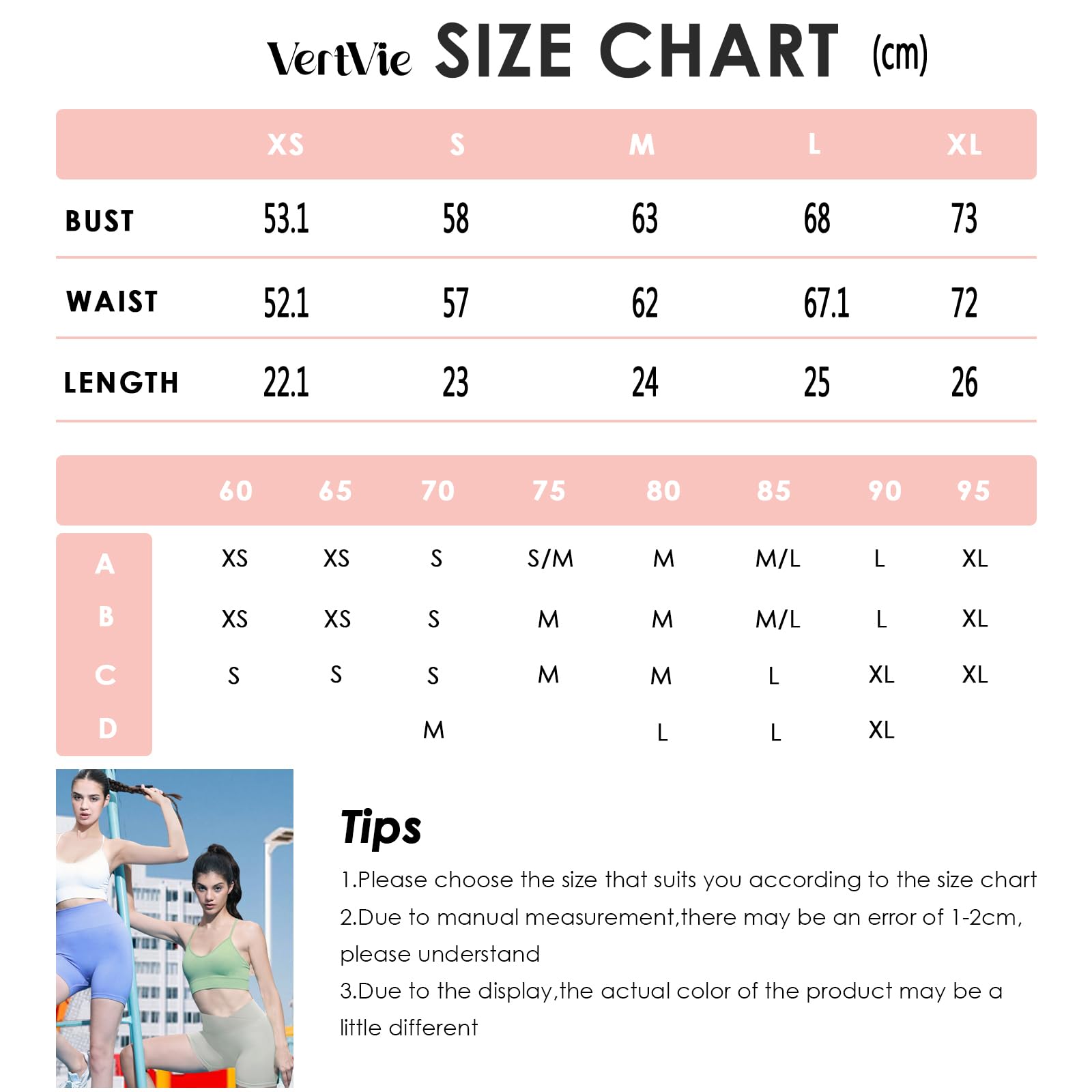 Vertvie - Reggiseno da donna, senza cuciture, comodo, imbottito, traspirante, leggero, morbido, senza ferretto