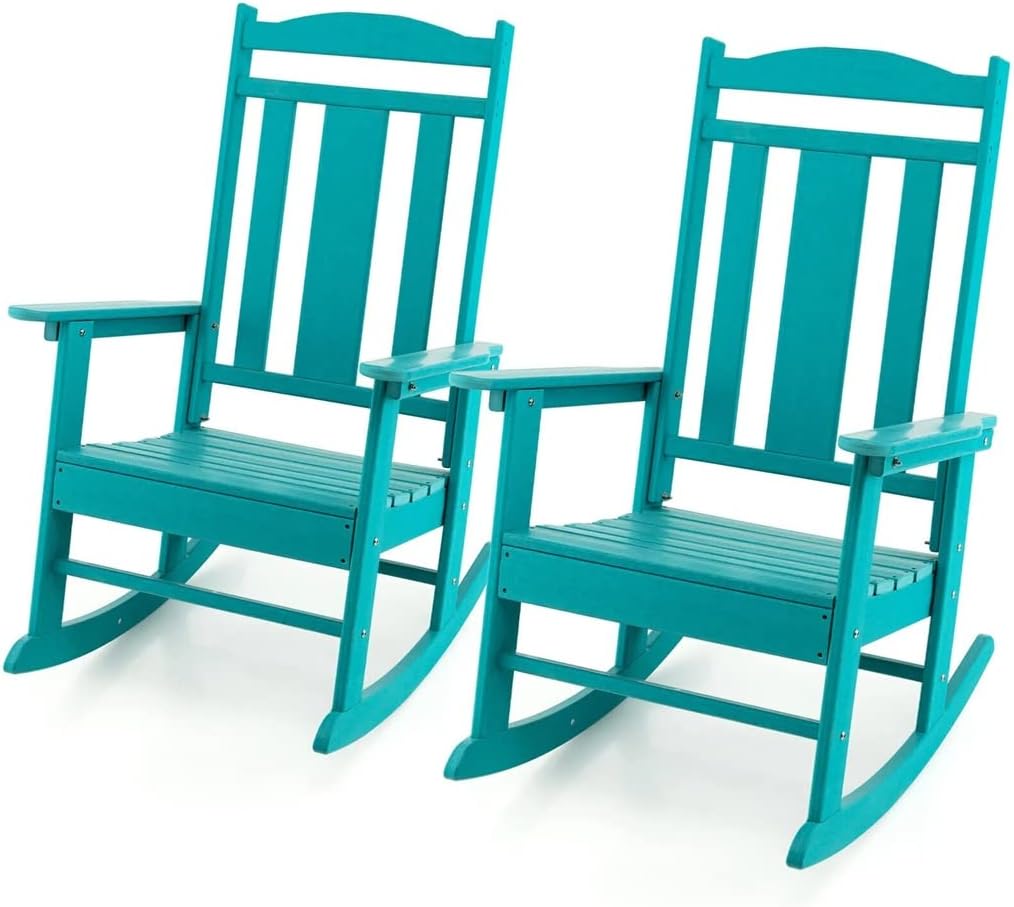 2 Piece Patio Rocker Rocker High Back (D 1)