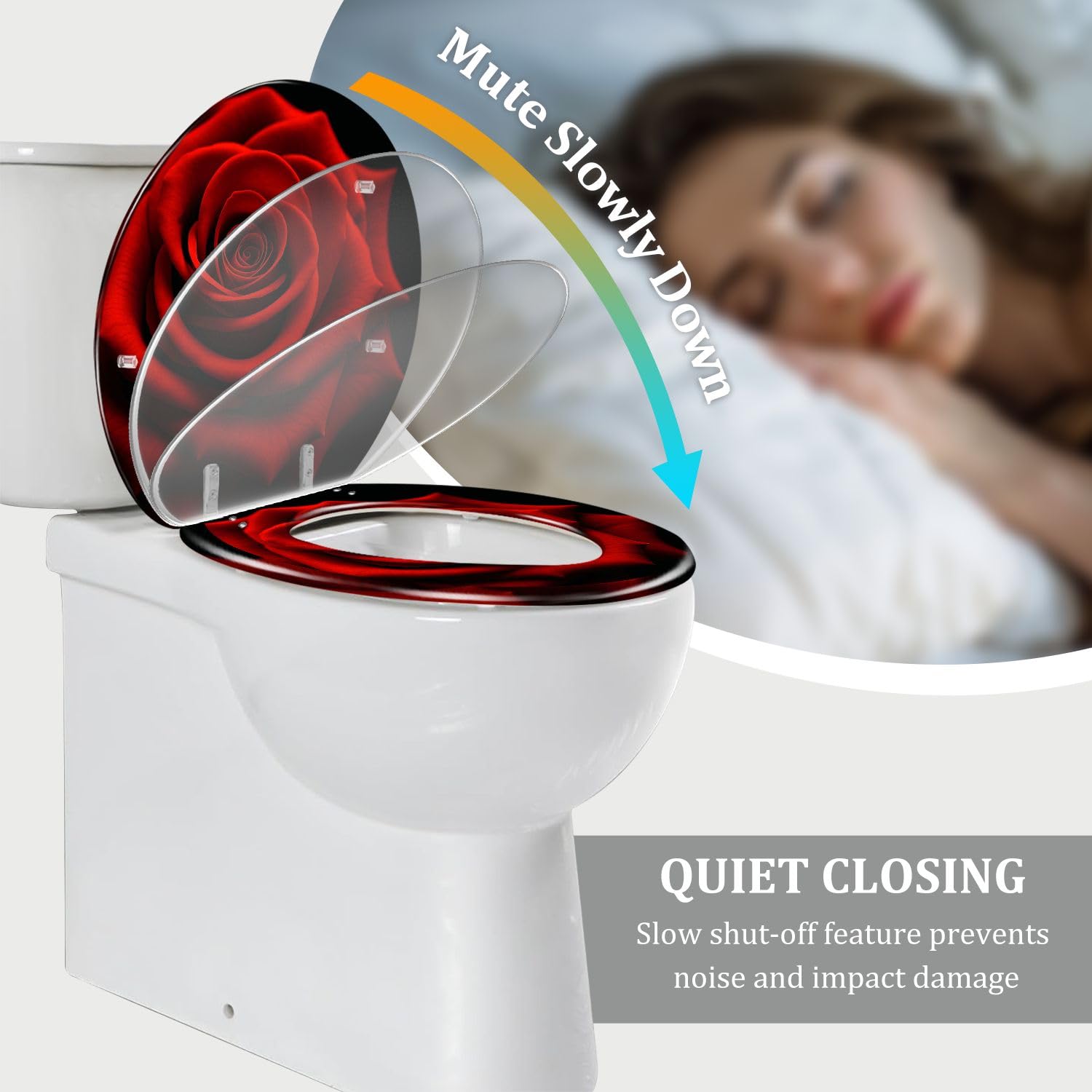 Sedile WC rotondo nero BEMKA per bagno