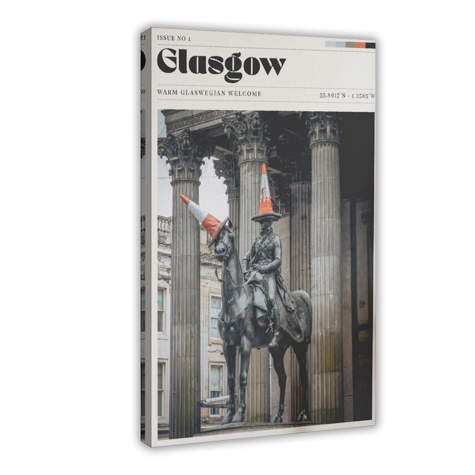 BNCEDJK Scotland, Glasgow Poster, Canvas Poster Wall Art Print Picture Paintings 08x12inch(20x30cm)