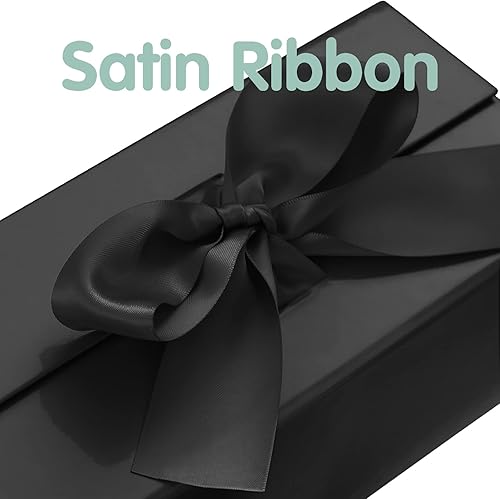 Miniatura 10 de HAPPY POTATO Caja de regalo con cinta de 9 x 6.5 x 3.8 pulgadas, caja de regalo blanca con tapa, caja de propuesta de dama de honor, caja de regalo