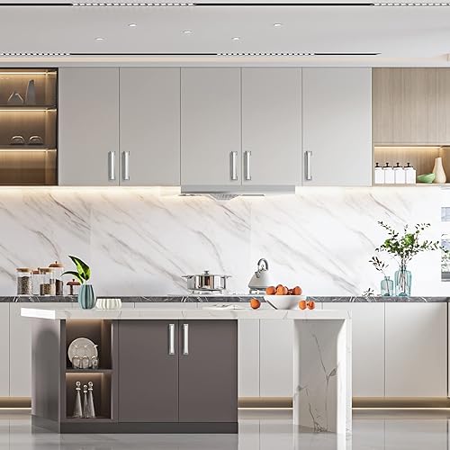 Vista 77 de Asidrama 10 Pack 7.5 Inch(192mm) Brushed Brass Cabinet pulls Kitchen Cabinet Handles, Cabinet Pulls Kitchen Cabinet Hardware for Cupboard Drawer