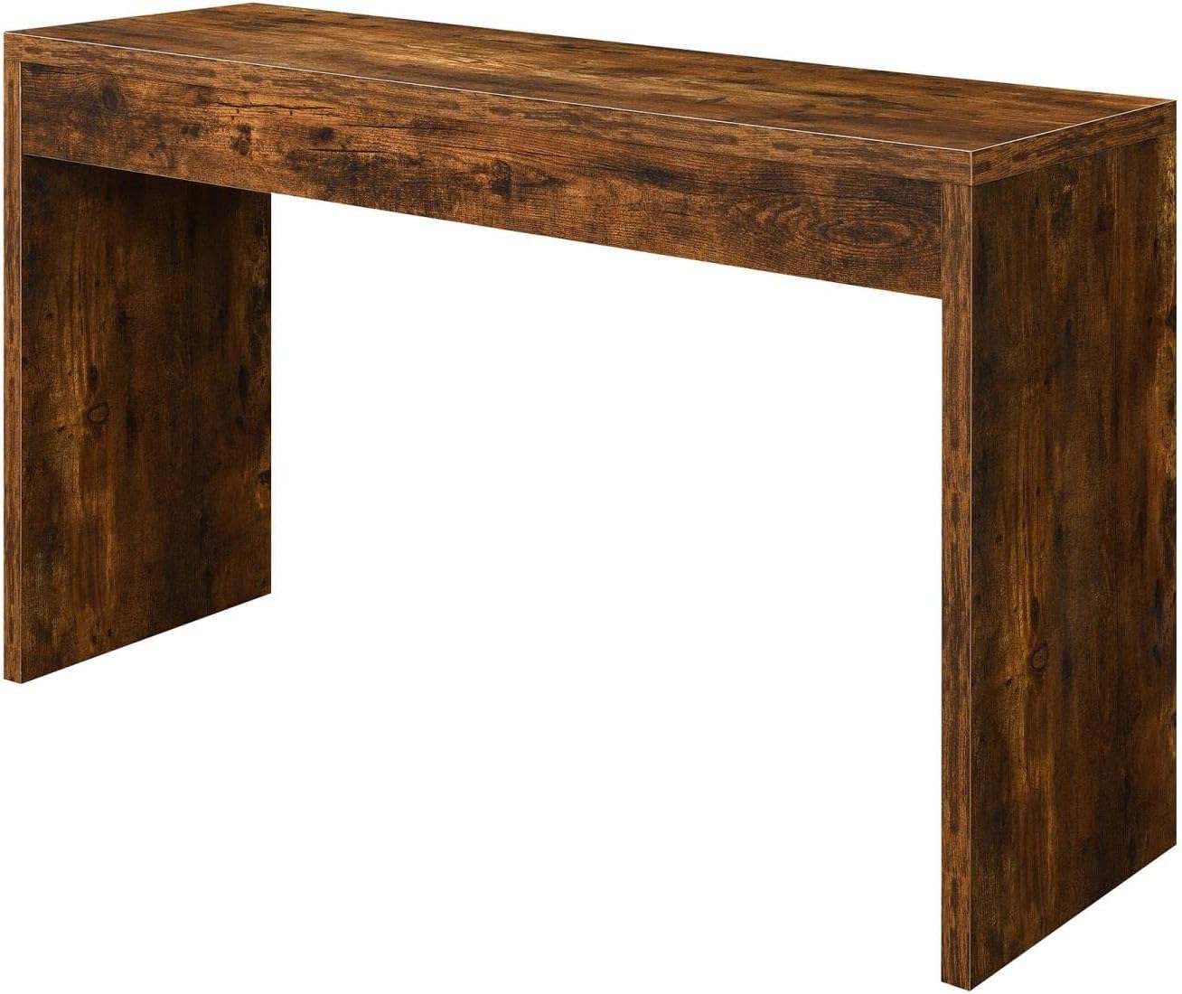 Convenience Concepts Northfield Console Table 48" - Contemporary Desk, Entryway, or Vanity Table for Hallway, Living Room, Office, Barnwood