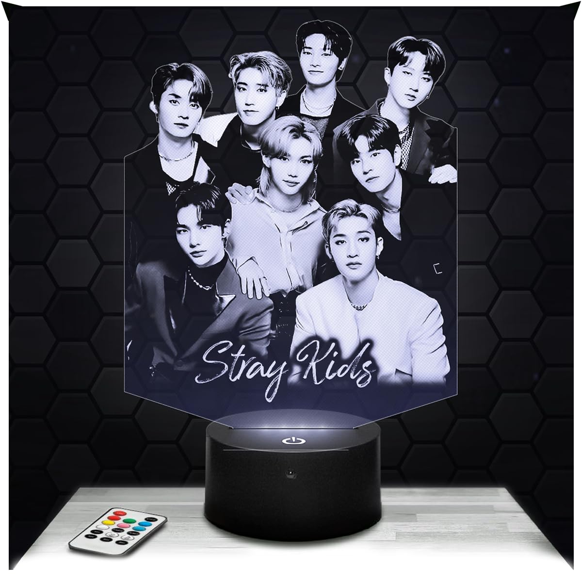 Lampephoto.fr - Stray K 3D Lamp Deco Girl's Room 3D Stray K Object K-pop Korea Korean Pop Gift idea Soft Light Decoration Night Light Office Deco, Original Christmas, Gift idea for Teenagers TOP