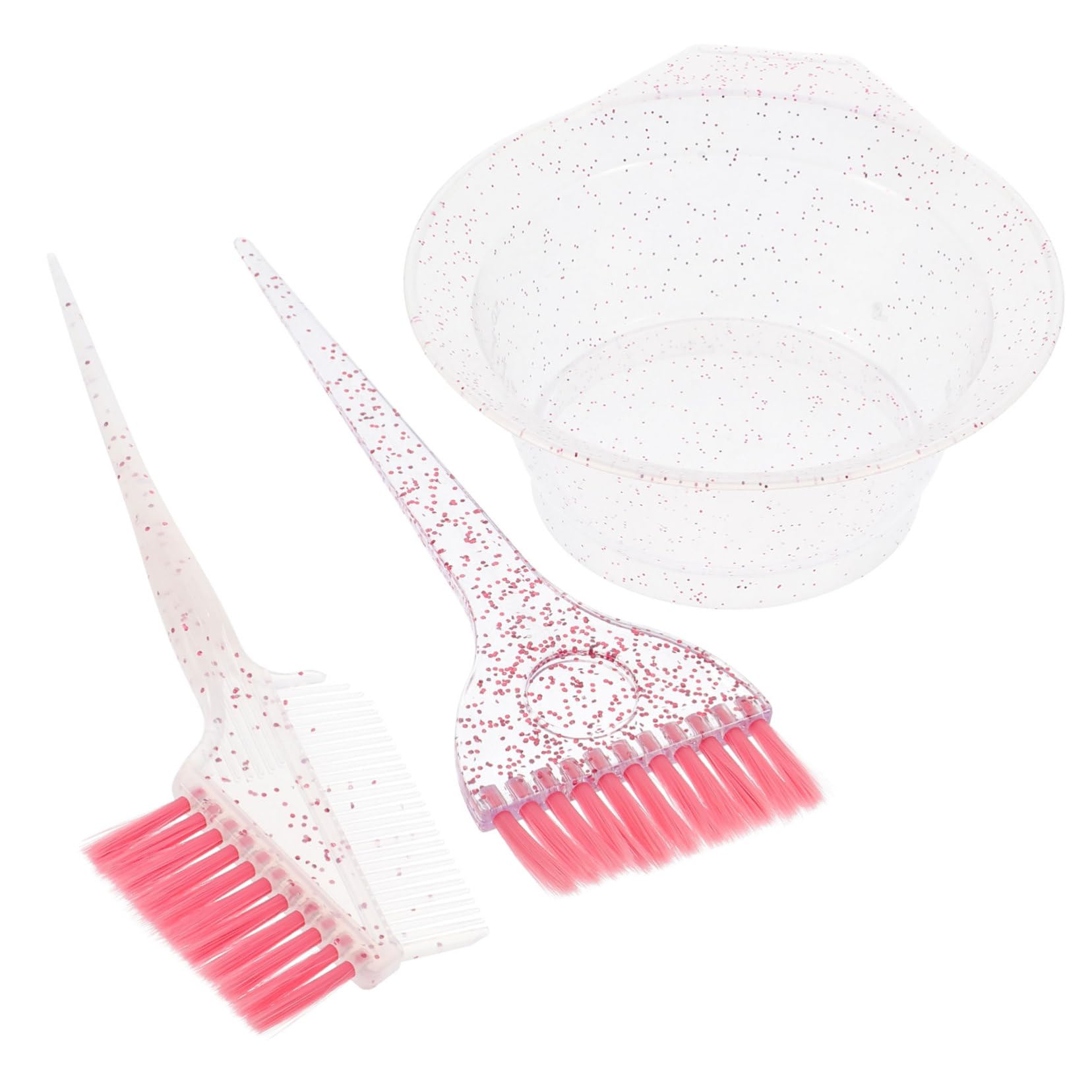 Happyyami 5juegos Kit De Tazón y Pincel Para Teñir Cabello Juego De Herramientas De Coloración Tazón Mezclador y Brochas Reutilizables Para Salones y Casa