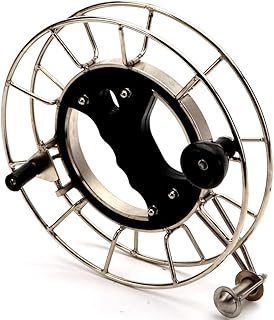Kite Reel Winder Kite Reel, Kite String Winder, Grip Wheel, Large Winding Reel Grip Wheel, for Adults, for Outdoor Kite Line Flying (Color : Silver, Size : 24cm)