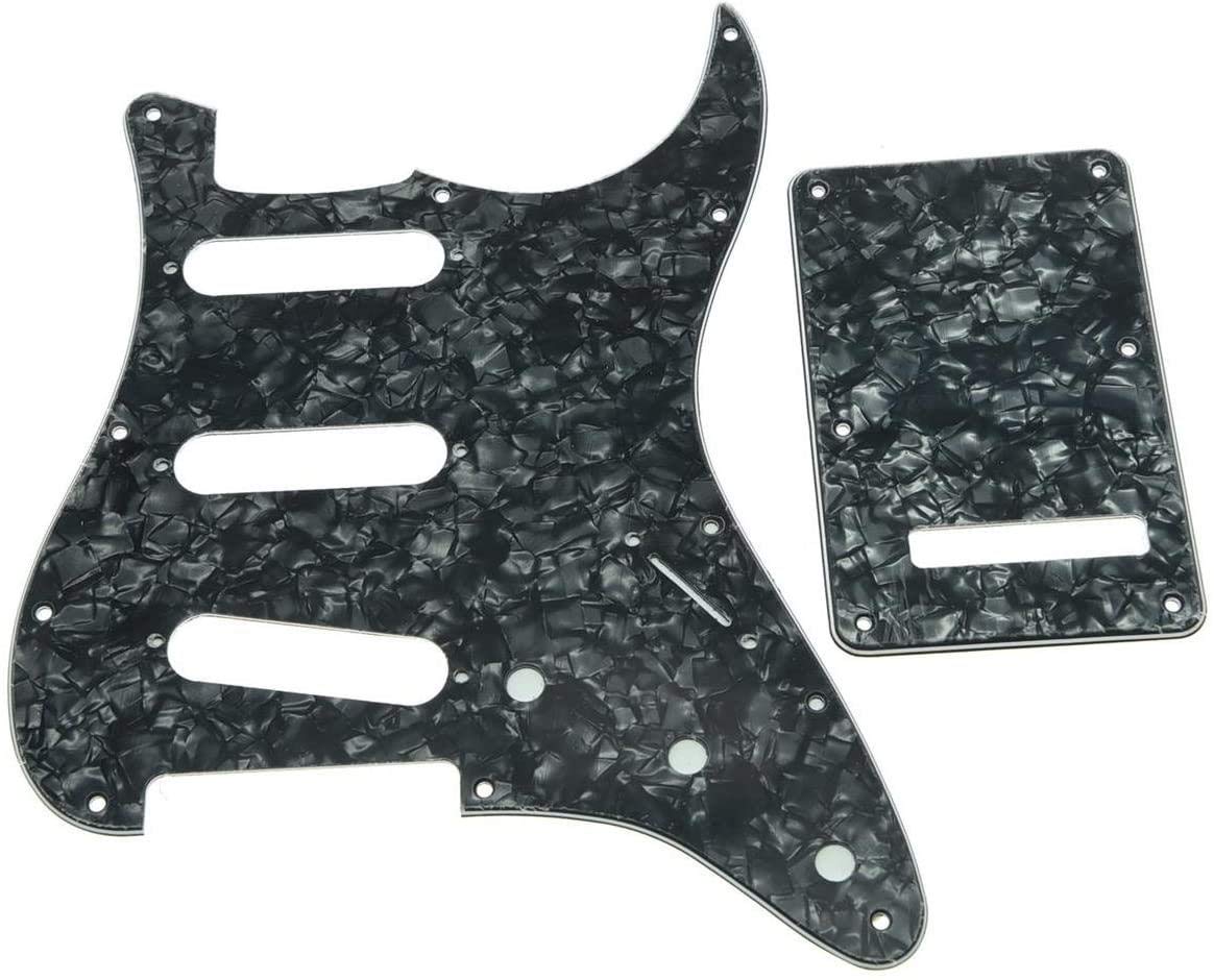 FENDER Pre-Wired Strat Pickguard, Original '57/'62 SSS Black 11 Hole P – La Pietra Music Planet - Foto 6