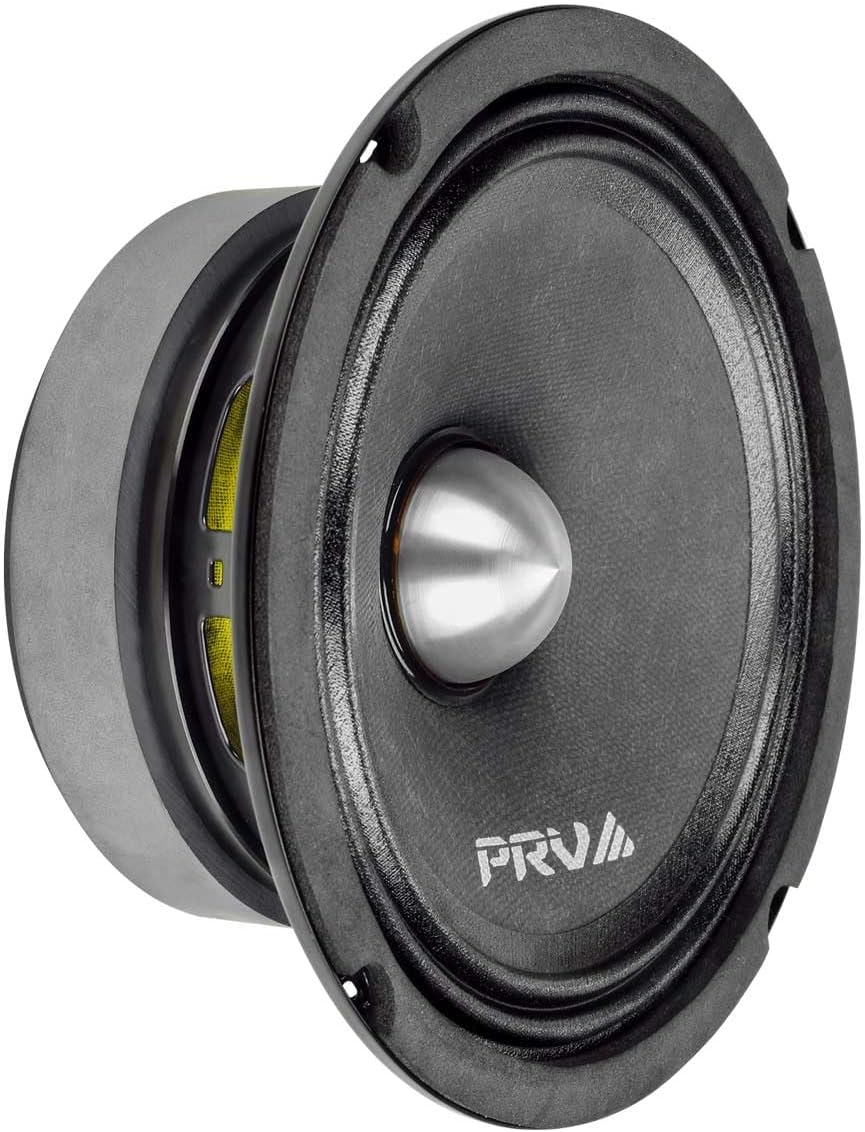 PRV AUDIO 6.5 Inch Midrange Bullet Speaker 6MR400-4 Bullet, 4 Ohm 400 Watts High Performance Car Audio Loudspeaker High Output Sound (Single)