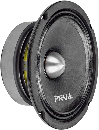 PRV AUDIO Altavoz de bala de rango medio de 6.5 pulgadas 6MR400-4, 4 ohmios 400 vatios de alto rendimiento Altavoz de audio para automóvil Sonido de