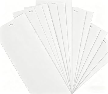 20 Pack 82.5" Vertical Blind Replacement Slats, 3.5" Width White PVC Fire Retardant Trimmable Replacement Blinds Slats for Sliding Glass Door, Patio Door, Home Office Window Vertical Blinds