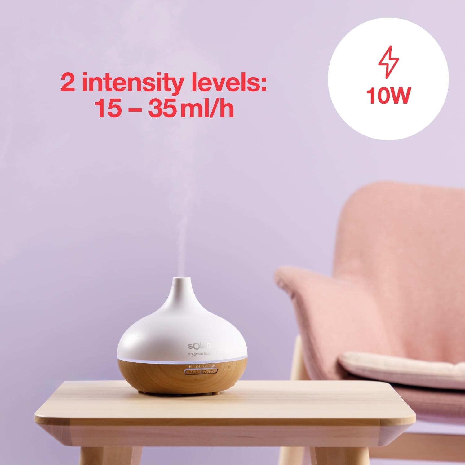 HUMIDIFICADOR SOLAC HU1053 FRAGANCE QUIET 300ML