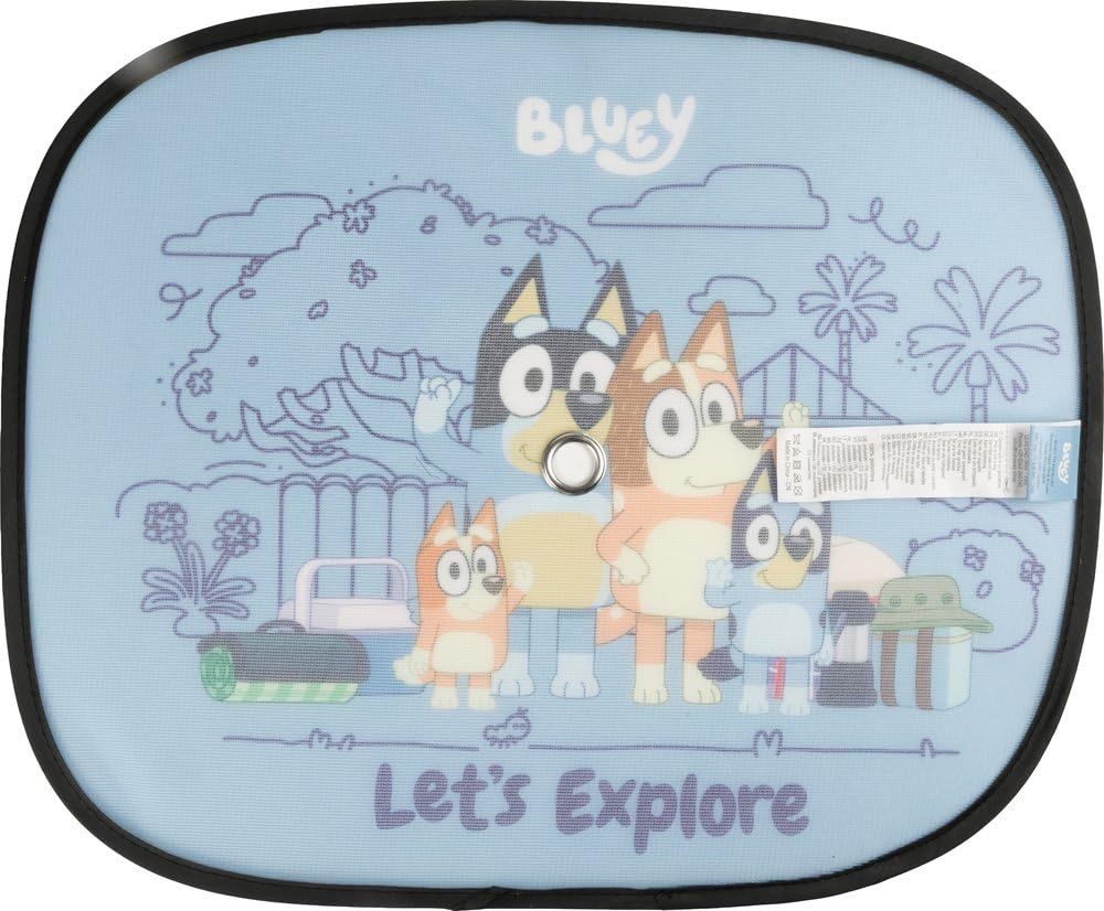 Tataway Auto-Seitenvorhänge, 44×35 cm, blaues Paar — Fenster-Sonnenschutz, Sonnen- und Hitzeschutz, farbiges Design für Kinder - 3