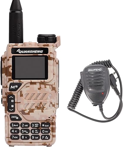 Miniatura 8 de UV-K5 Walkie Talkie 5W Dual Band UHF VHF USB-C Cargador de dos vías Radio DTMF FM Scrambler NOAA Frecuencia inalámbrica Copia Jamón Radio de mano de