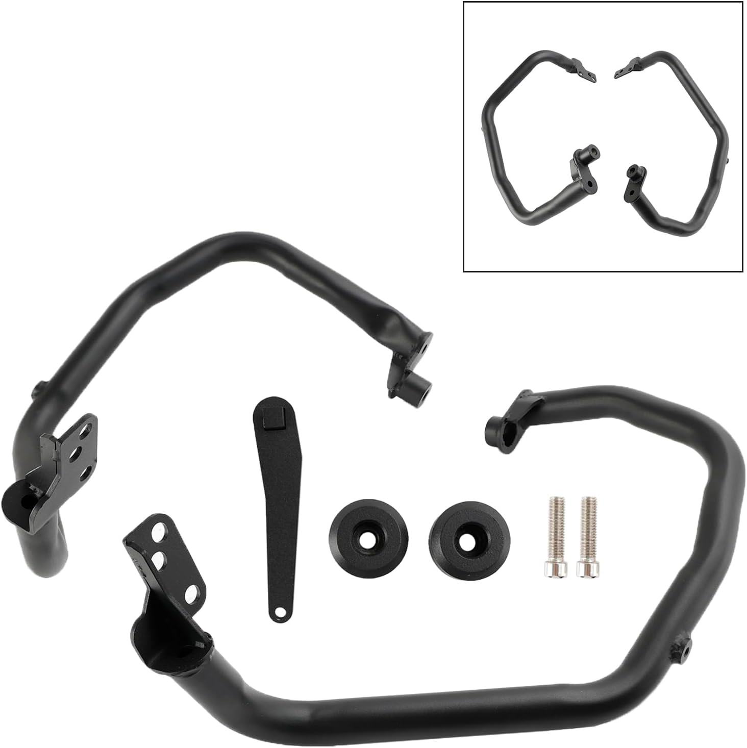 Engine Guard Crash Bar Frame Protector Bumper Black for TR Rocket 3 GT 2020-2022