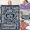 callie Personalized Family Name Blankets, Custom Soft Flannel Name Blankets Throw Gifts for Daughter, Mom, Dad, Grandma, Grandpa #5