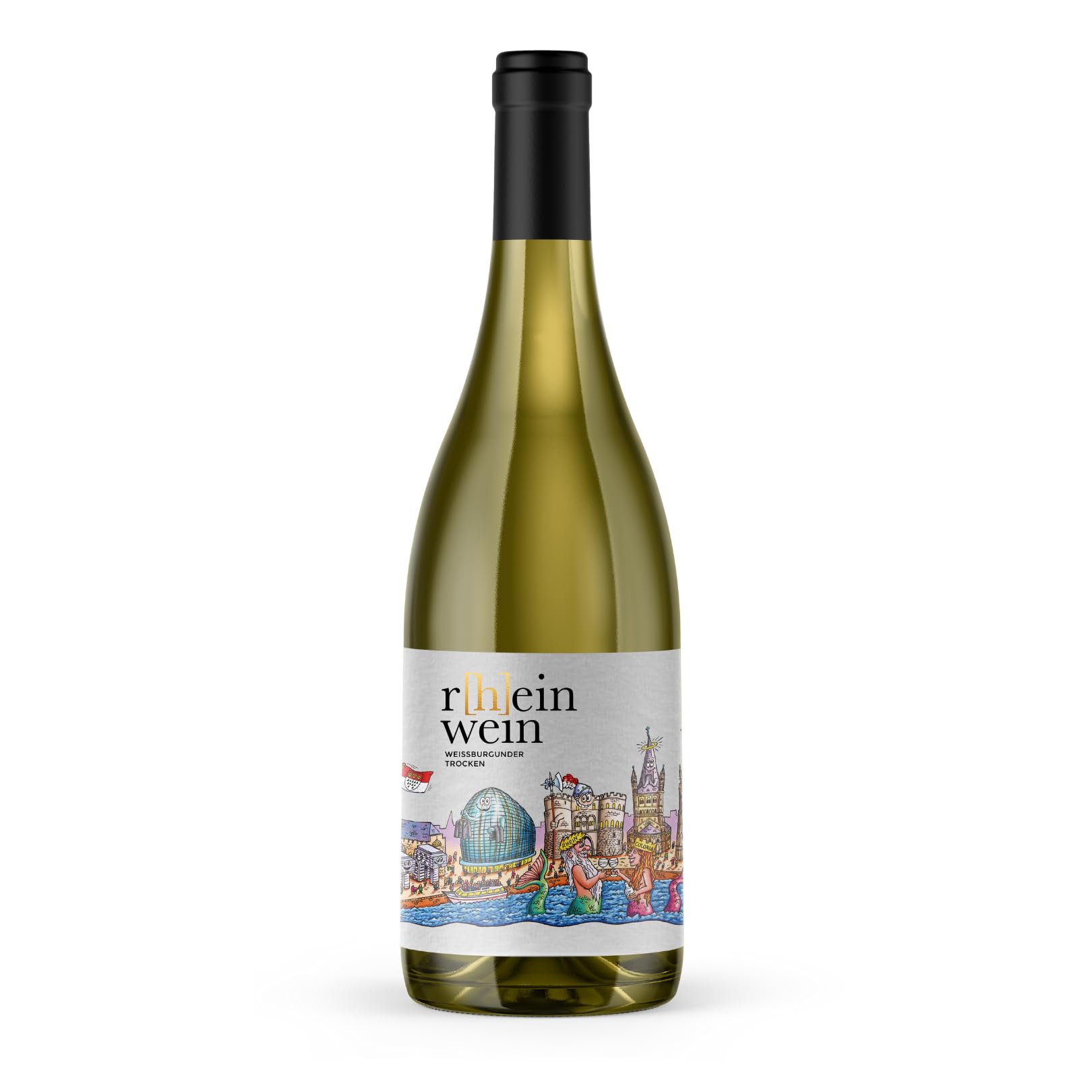 r[h]einwein Tilly Köln | Weissburgunder, trocken | 12% Vol. | 750ml Einzelflasche | Deutscher Qualitätswein Pfalz | 2022
