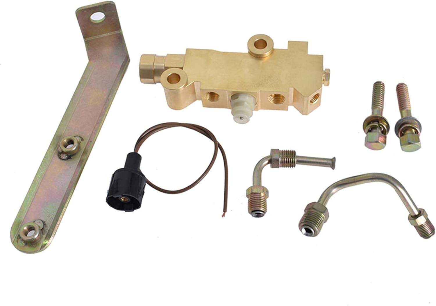 Silscvtt Disc Brake Proportioning Valve 172-1364 9/16 1/2Lines and Bracket PV2 combination Replacement for Chevy Chevelle Replacement for Pontiac LeMans 1964-1972 172-2187