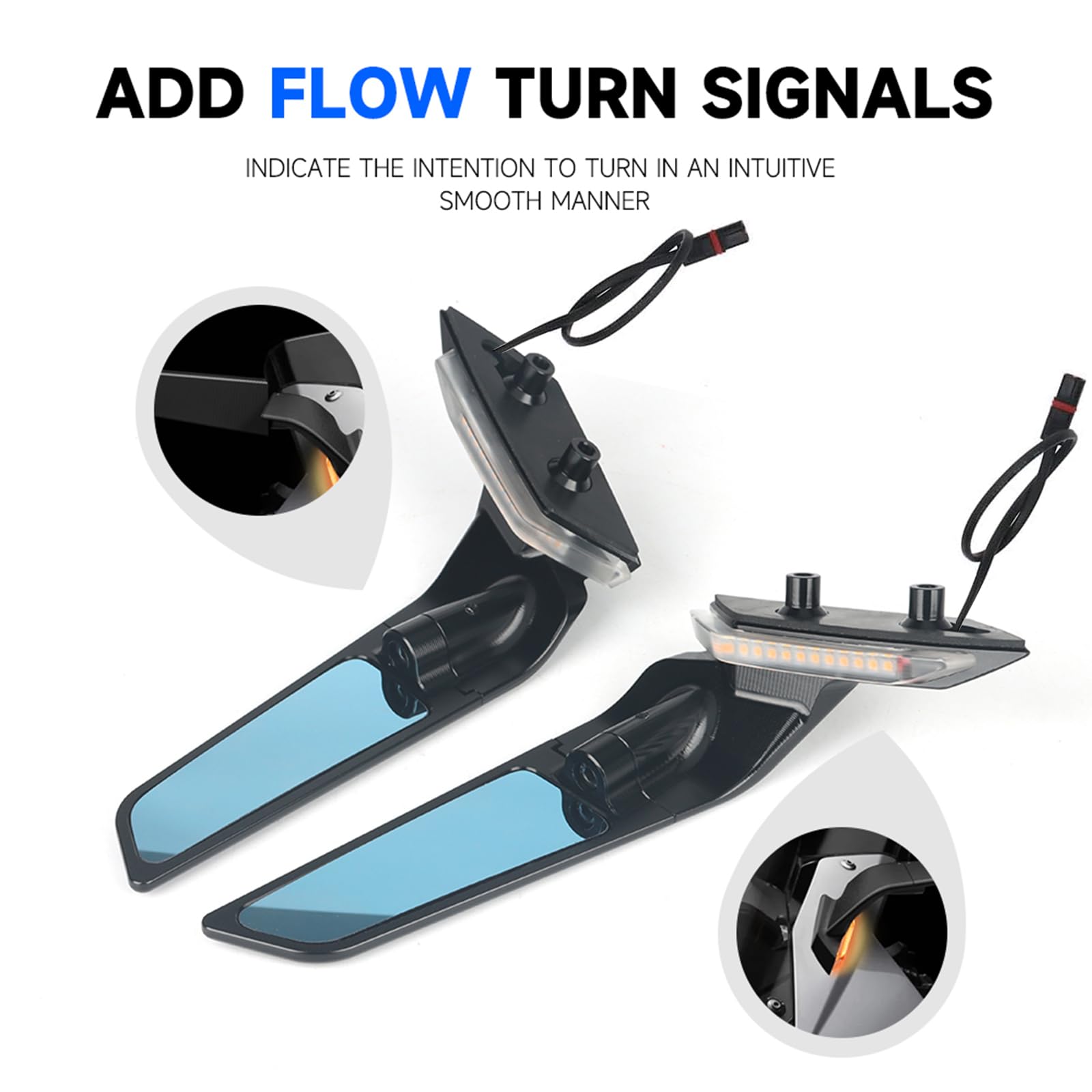 Amazon.com: RUNNING PANTHER Rearview Mirrors with LED Turn Signal